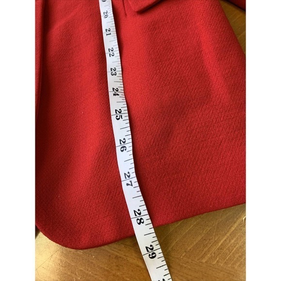 Iceberg Red Wool 3 Button Blazer Made in Italy Sz 42/US 6 Jacket Business - Picture 10 of 10